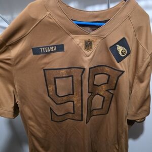 3XL Men's Tennessee Titans Jeffery Simmons Nike Salute To Service Limited Jersey